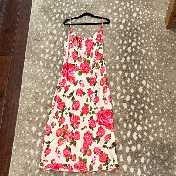 L'AGENCE Dawn & Rosewood Nyla Cowl Neck Midi Slip Dress. Size 0* - Picture 2 of 15